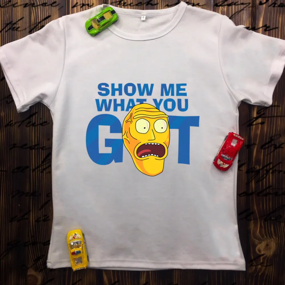 Чоловіча футболка з принтом - Show me what you got