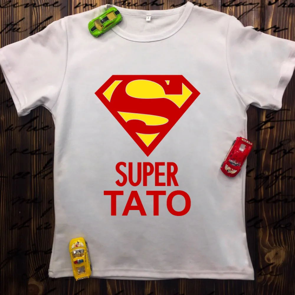 Чоловіча футболка з принтом - Super тато