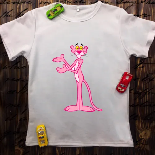 Чоловіча футболка з принтом - Pink Panther