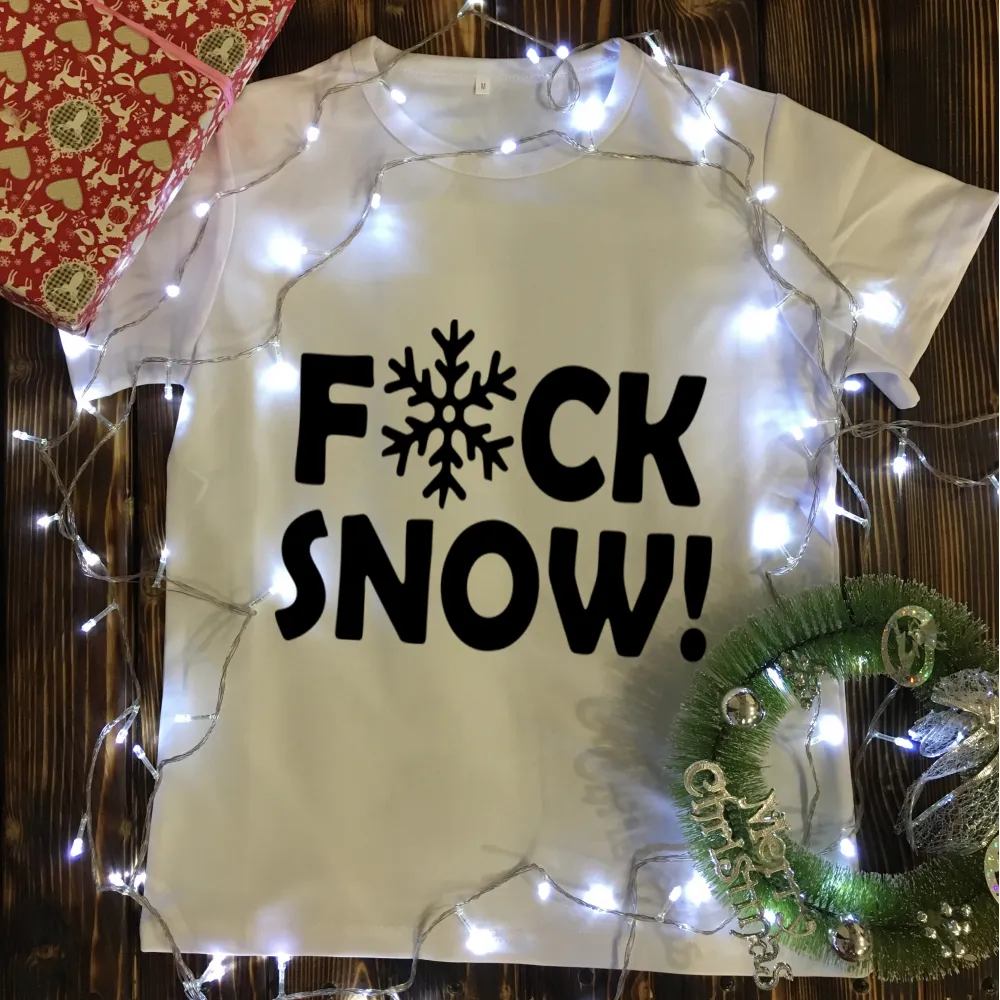 Чоловіча футболка з принтом - F * ck Snow