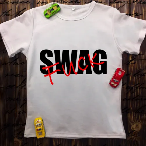 Чоловіча футболка з принтом - Swag Fuck