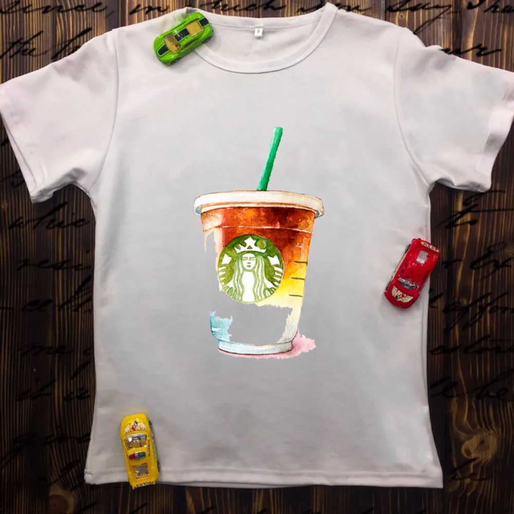 Чоловіча футболка з принтом - Starbucks