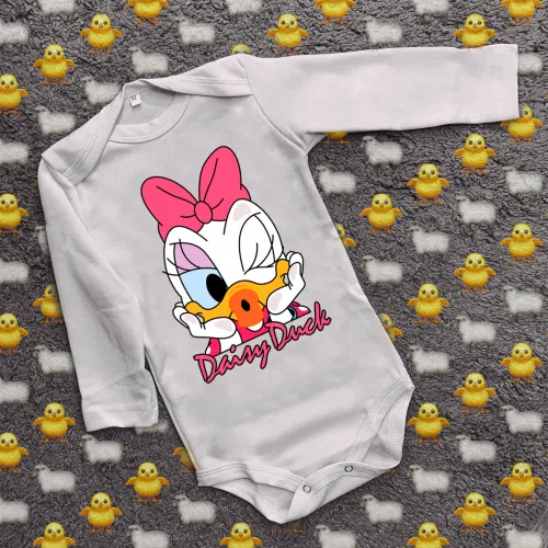 Дитячий боді з принтом - Dairy Duck