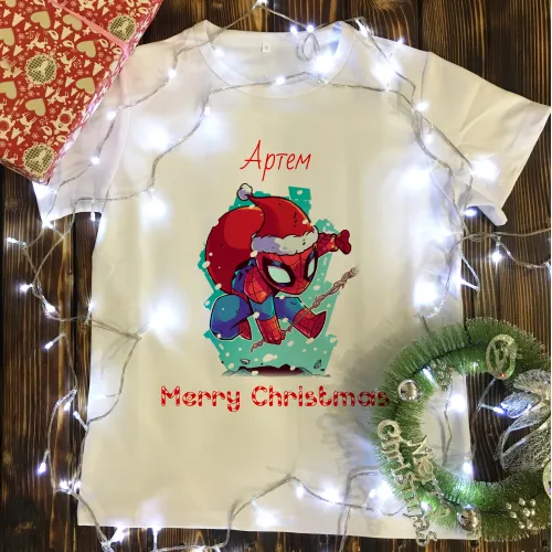 Чоловіча футболка з принтом - Merry Christmas 