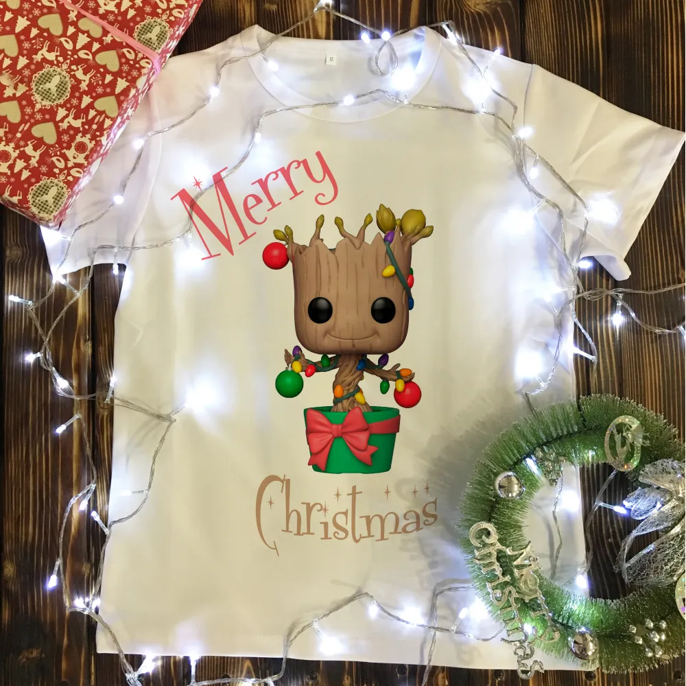 Чоловіча футболка з принтом - Merry Christmas 