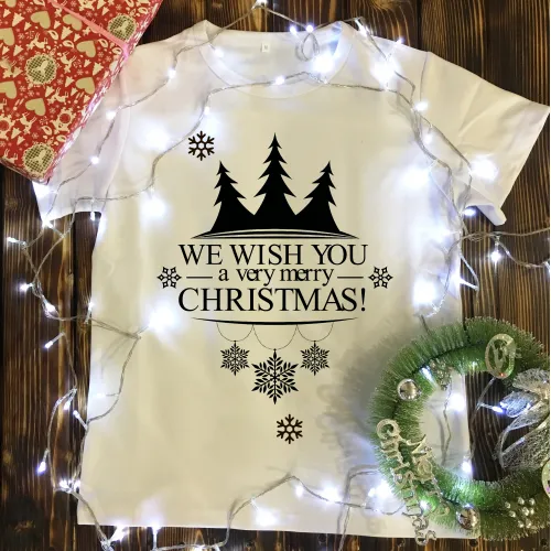 Чоловіча футболка з принтом - Merry Christmas 