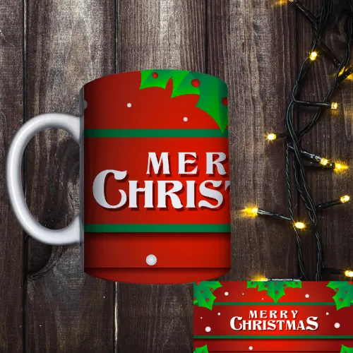Чашка з принтом - Merry Christmas 
