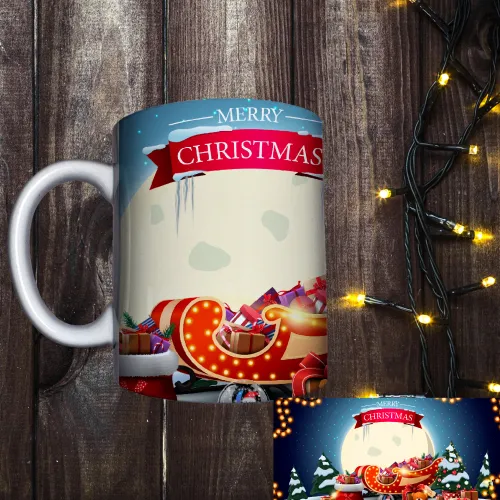 Чашка з принтом - Merry Christmas 
