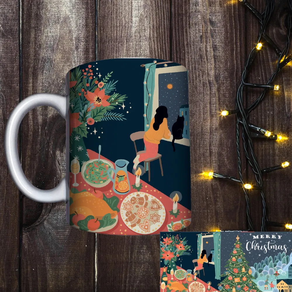 Чашка з принтом - Merry Christmas 
