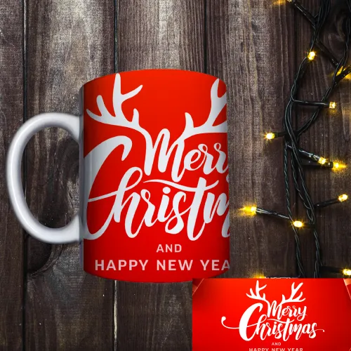 Чашка з принтом - Merry Christmas 