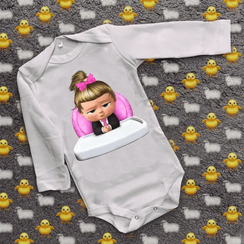 Дитячий боді з принтом - Boss baby girl 02