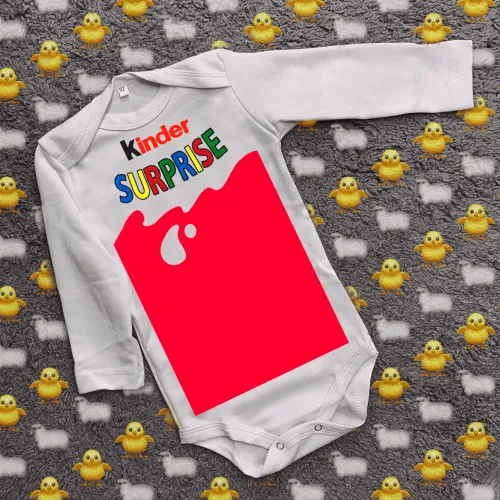 Дитячий боді з принтом - Kinder surprise