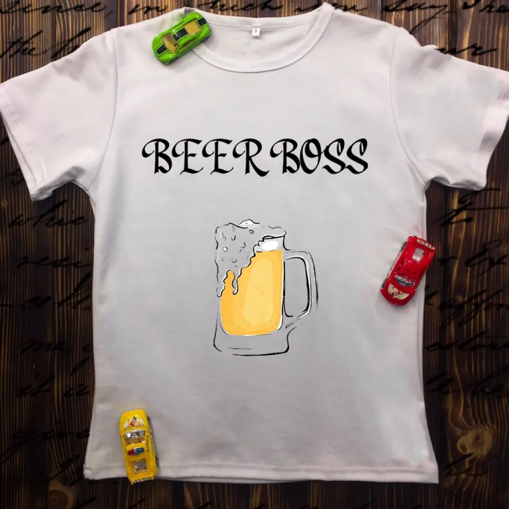 Чоловіча футболка з принтом - Beer boss