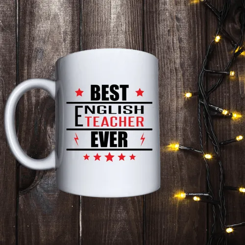 Чашка з принтом - Best English teacher ever